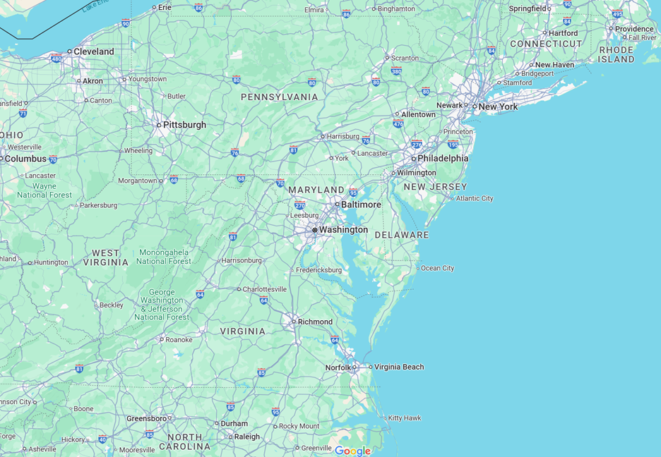 Map to our location